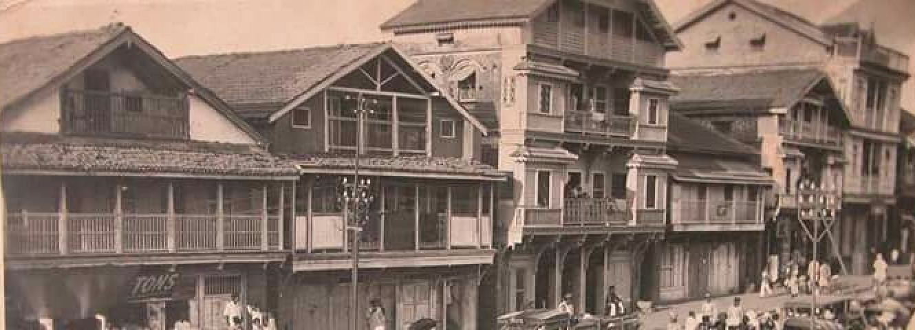 Historical crowd scene